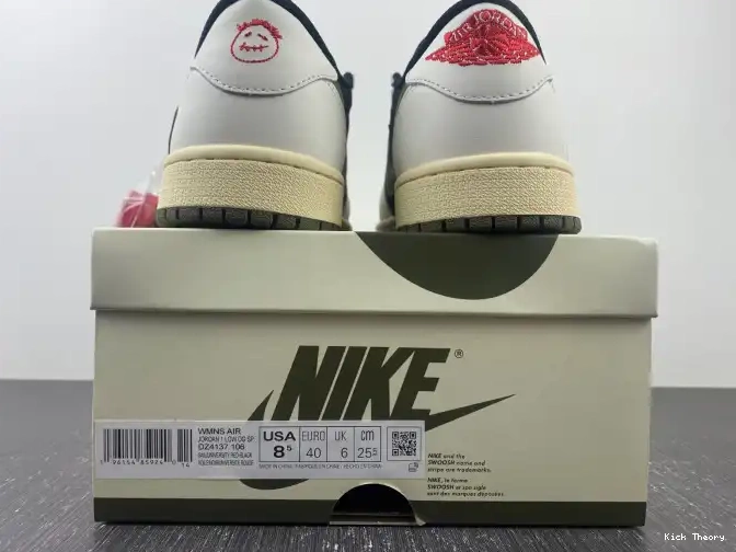 Kicktheory Jordan Travis Olive 1 x Air DZ4137-106 Scott WMNS OG Low 0523